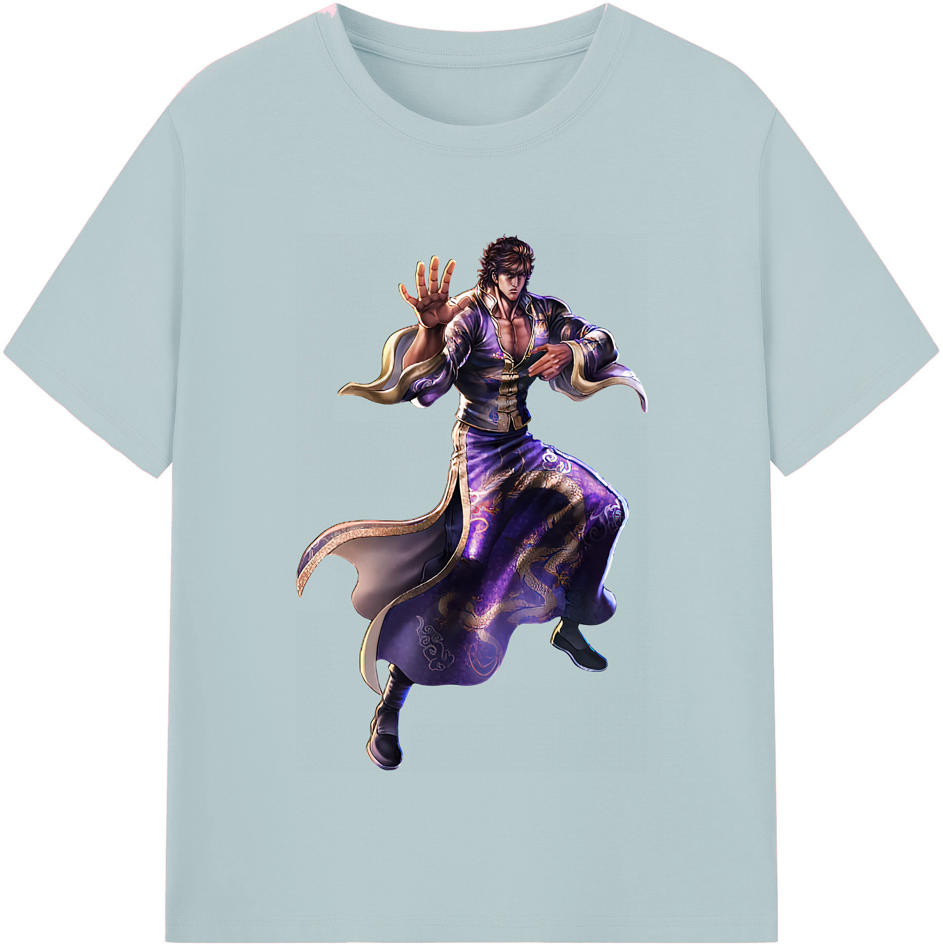 （画像用） 北斗の拳 Fist of the North Star 綿100％半袖Tシャツ（フロントプリント）